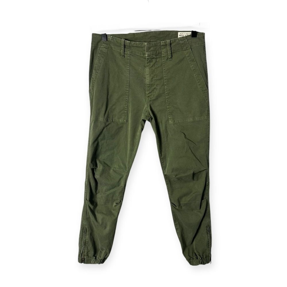 Nili Lotan Pants Women’s Size 2 Green Military Style Joggers Issue 111/88 80 NL